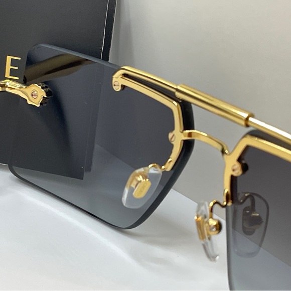 Versace Sunglasses VE2245 10028G 60mm Gold / Grey Gradient Lens Authentic & NWT - Picture 8 of 12